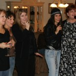 Debbie, Shirley (my mom), Tricia (my sister), me and Pat singing Teddy Bear Song.