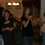 Me, Therese, Debbie, and Cheri singing a Diana Ross song.