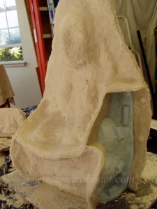 Last section of mother mold ready to be made.