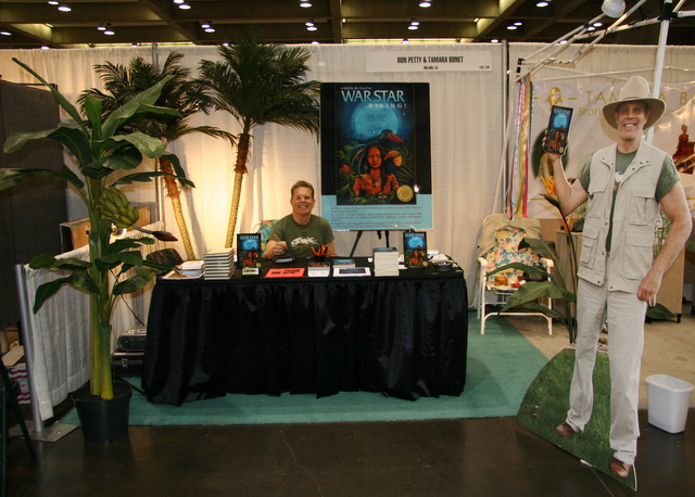 Ron in his book signing booth.