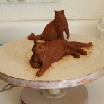 Cat and Kitty Sculpture