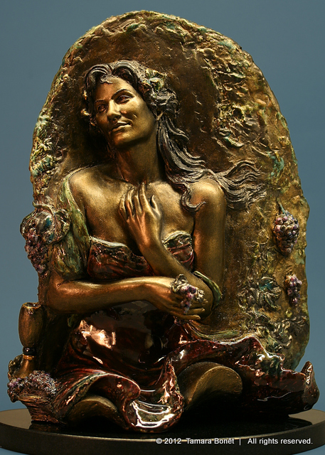 Bronze version of ceramic relief.
